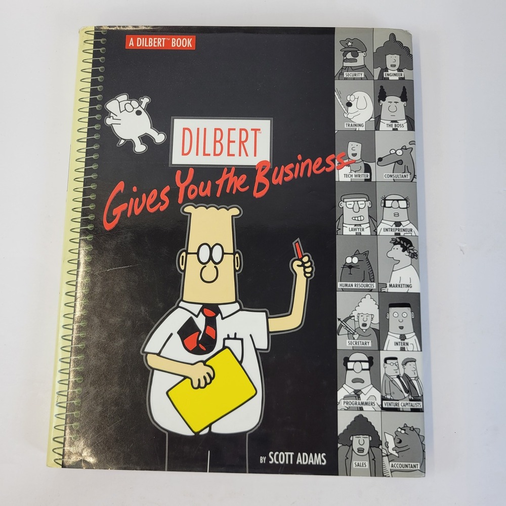 Dilbert Gives You the Business Comic Book Scott Adams Office Humor Hardcover